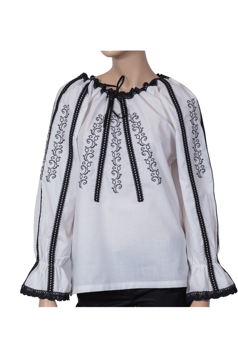 Ie Traditionala Romaneasca- Mioara, alba, S