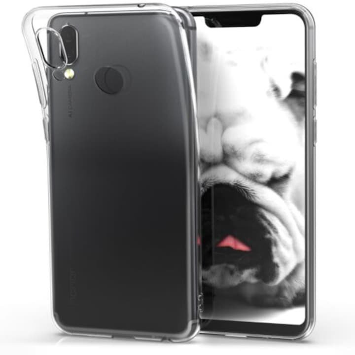 Кейс за Huawei Honor Play, Силиконов, Прозрачен, 46098.03