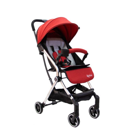 Carucior sport Tip Troller cu spatar rabatabil, Kinlee, Rosu Satinat