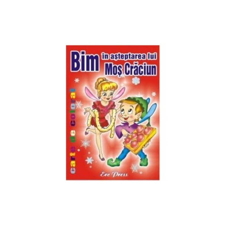 Bim in asteptarea lui Mos Craciun. Carte de colorat
