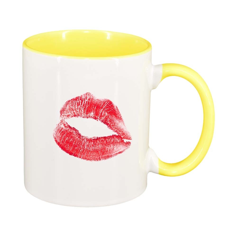 Cana Lips, interior galben, 330ml, D324