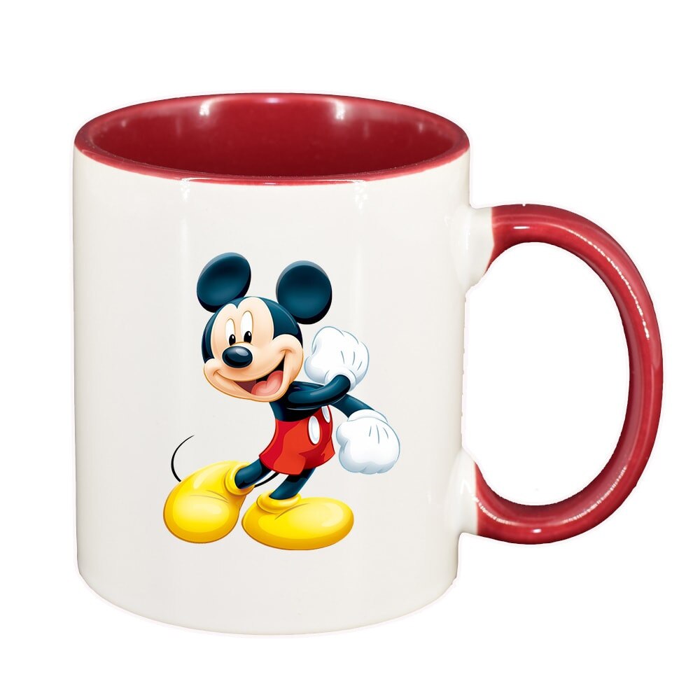 Cana Mickey Mouse, interior rosu, 330ml, D322