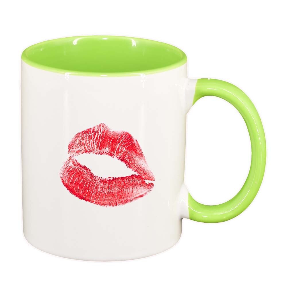 Cana Lips, interior verde deschis, 330ml, D324