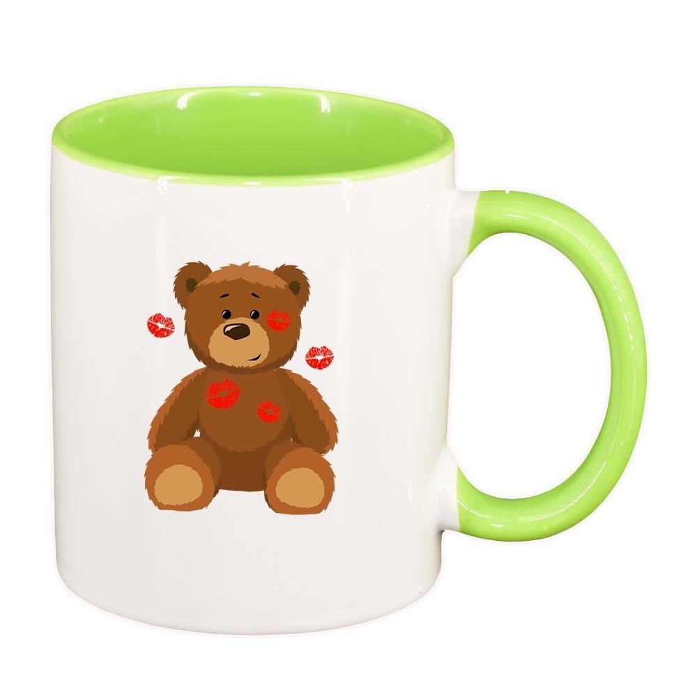 Cana Teddy, interior verde deschis, 330ml, D335