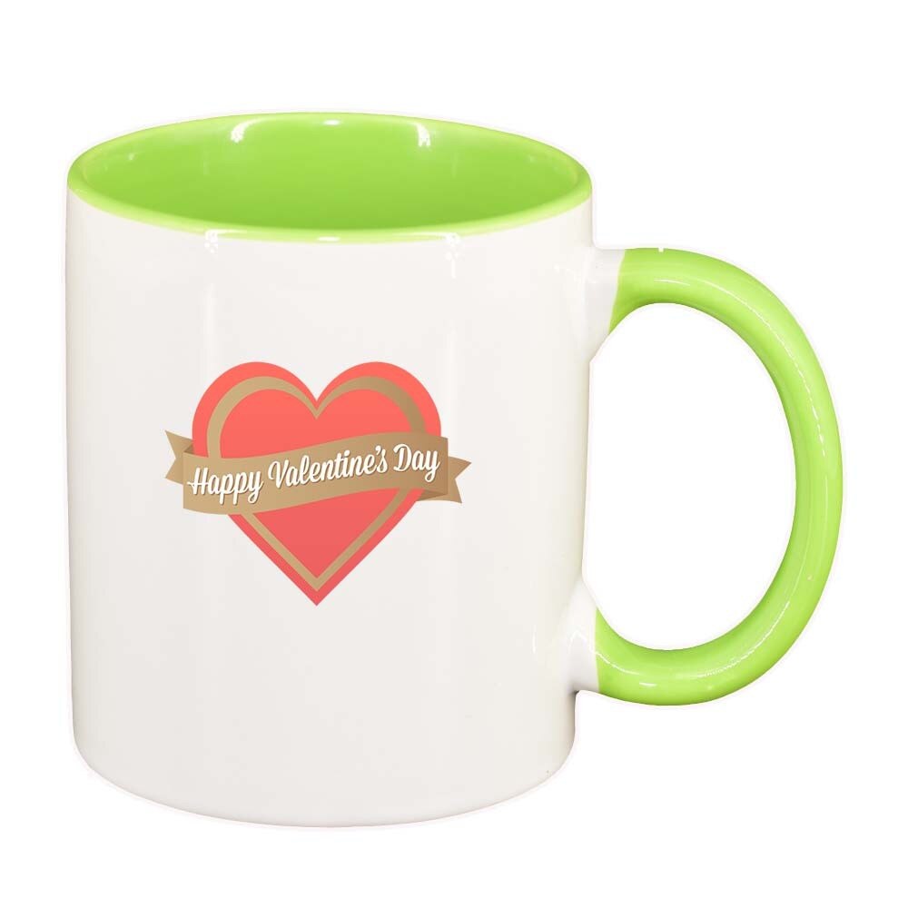 Cana Love, interior verde deschis, 330ml, D336