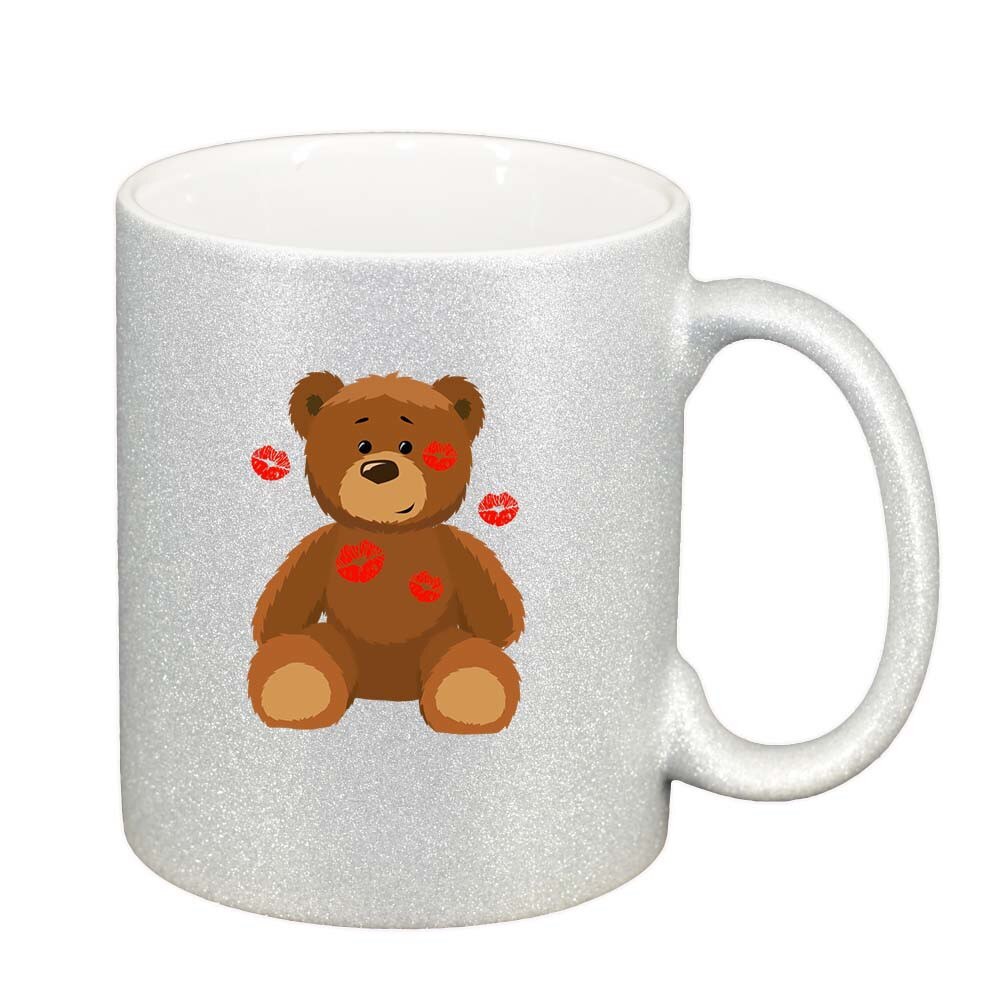 Cana Teddy, argintiu sidefata glitter, 330ml, D335