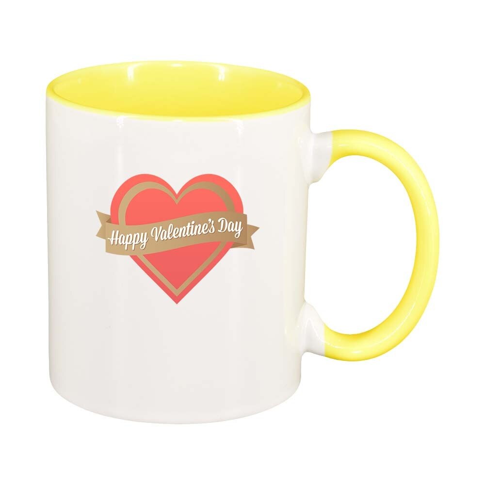 Cana Love, interior galben, 330ml, D336