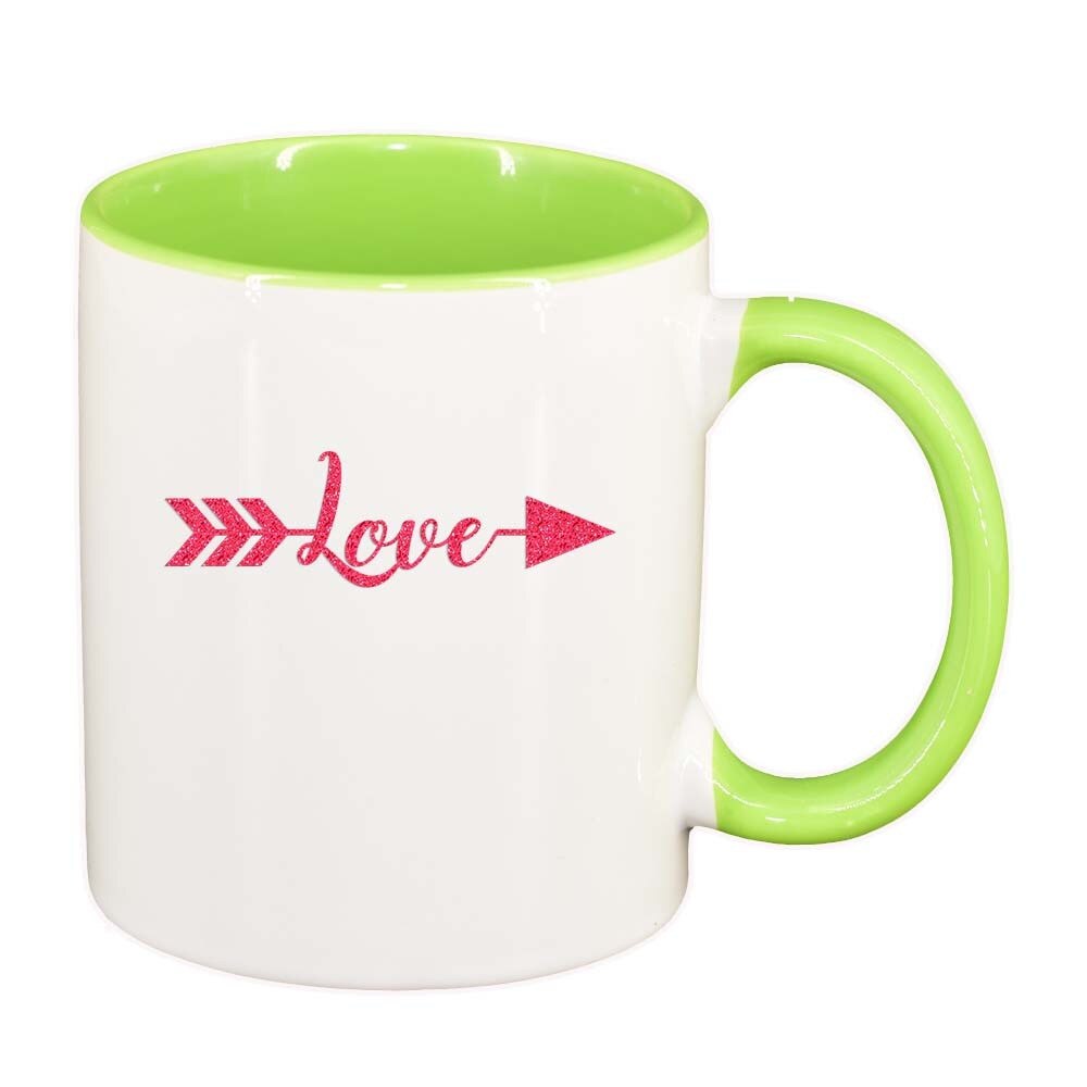 Cana Love, interior verde deschis, 330ml, D337