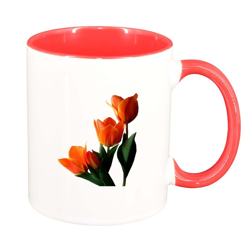 Cana Tulip, interior rosu, 330ml, D361