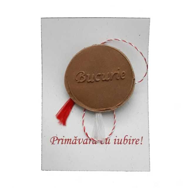 Martisor rotund din lut, Cuvant bun, Bucurie