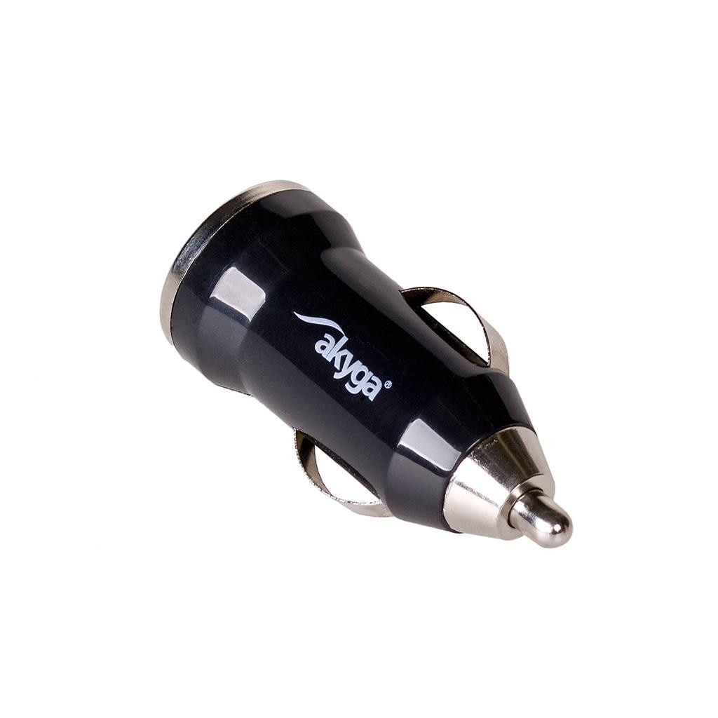 Incarcator auto Akyga AK-CH-01, 1000mA, USB, Negru
