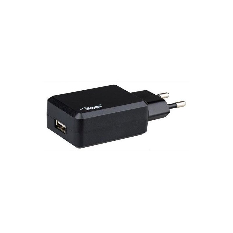 Incarcator USB Akyga AK-CH-06, 240V, 2.1A, 1xUSB, Negru