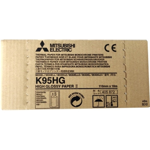 Set 5 role hartie videoprinter lucioasa HD Mitsubishi pentru ecograf