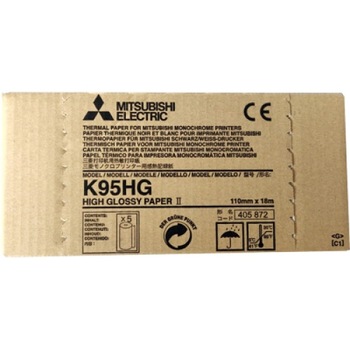 Set 5 role hartie videoprinter lucioasa HD Mitsubishi pentru ecograf Set 5 role hartie videoprinter lucioasa HD Mitsubishi pentru ecograf