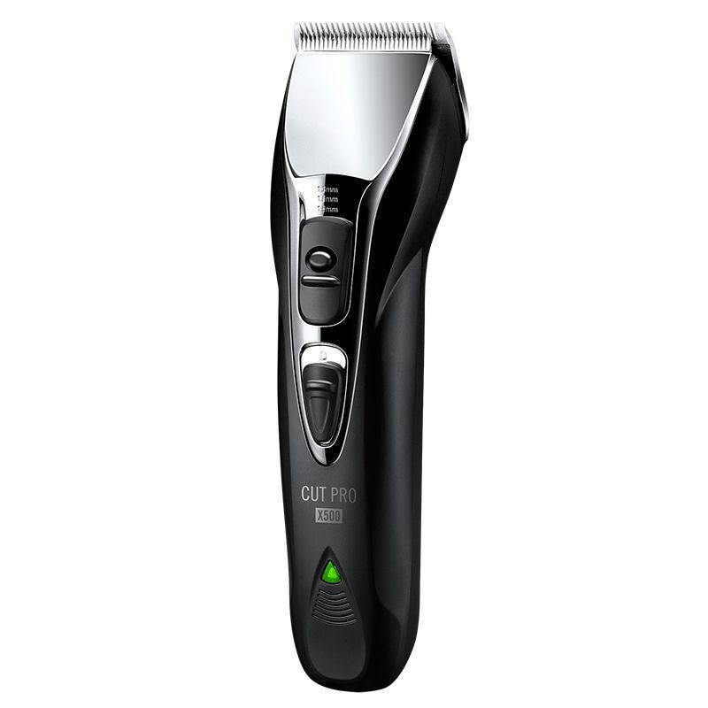 Aparat de tuns TEESA, 4 distantiere cu pieptene (3, 6, 9, 12 mm), Dispozitiv de taiere detasabil, Negru