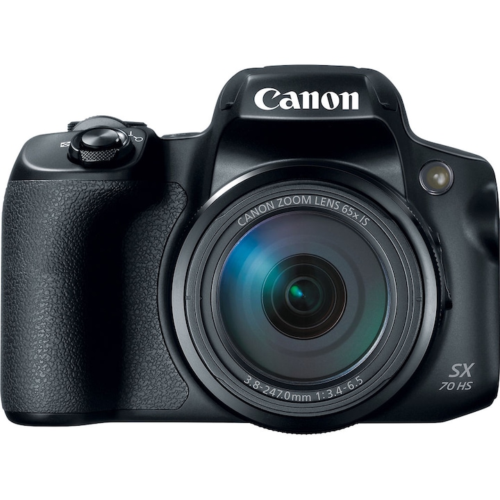 Дигитален фотоапарат Canon Powershot SX70HS, 20.3 MP, 4K, Черен