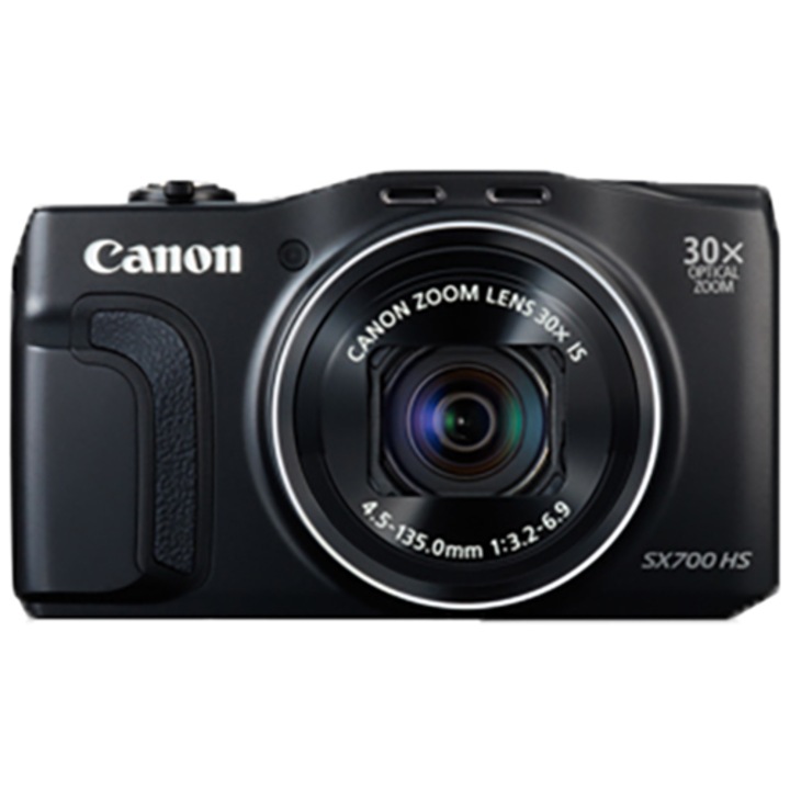 Canon Powershot SX700HS kompakt digitális fényképezőgép, 20.3MP, 4K, Fekete