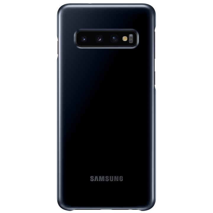 Samsung Galaxy S10 gyári LED cover hátlap, Fekete
