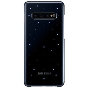 Husa de protectie Samsung LED pentru Galaxy S10 Plus G975, Black Husa de protectie Samsung LED pentru Galaxy S10 Plus G975, Black