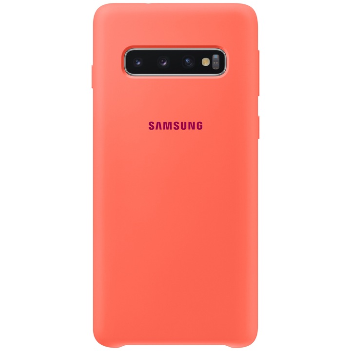 Husa de protectie Samsung Silicone pentru Galaxy S10 G973, Berry Pink