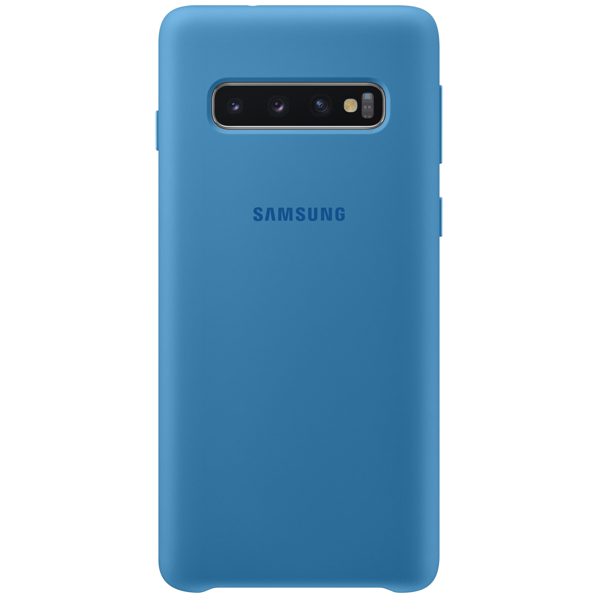 Husa de protectie Samsung Silicone pentru Galaxy S10 G973, Blue