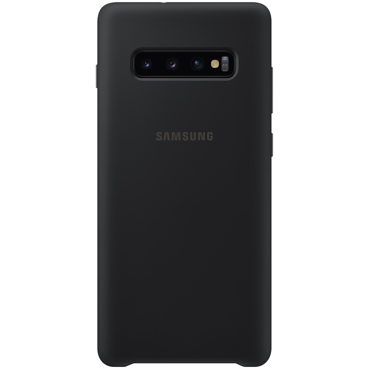 Предпазен калъф Samsung Silicone за Galaxy S10 Plus G975, Black
