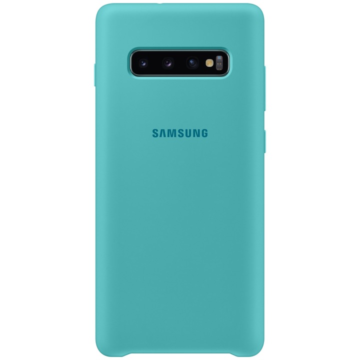 Предпазен калъф Samsung Silicone за Galaxy S10 Plus G975, Green