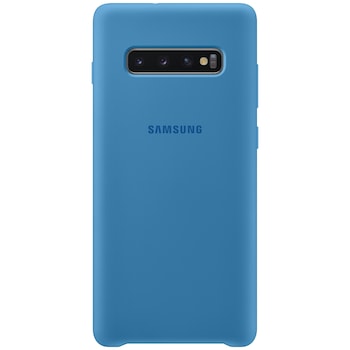Husa de protectie Samsung Silicone pentru Galaxy S10 Plus G975, Blue
