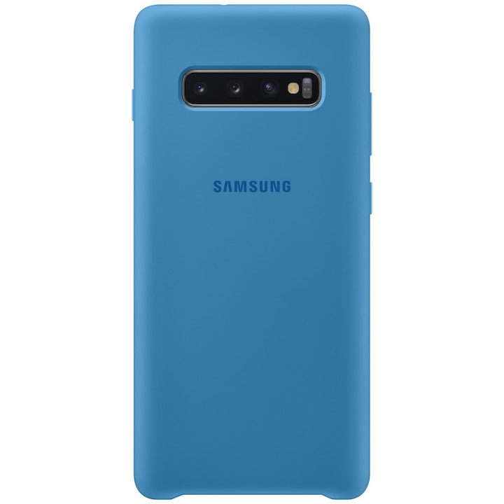 Предпазен калъф Samsung Silicone за Galaxy S10 Plus G975, Blue