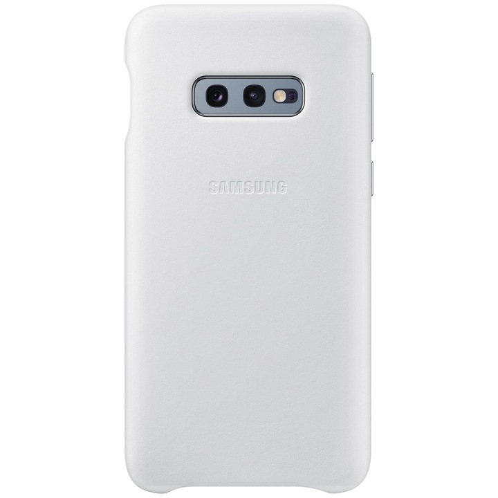 Предпазен калъф Samsung Leather за Galaxy S10e G970, White