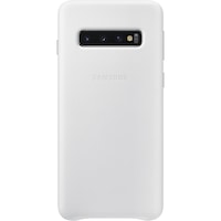Husa de protectie Samsung Leather pentru Galaxy S10 G973, White
