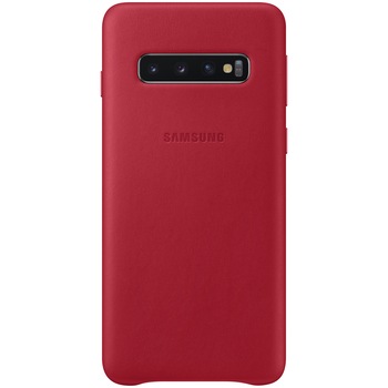Husa de protectie Samsung Leather pentru Galaxy S10 G973, Red