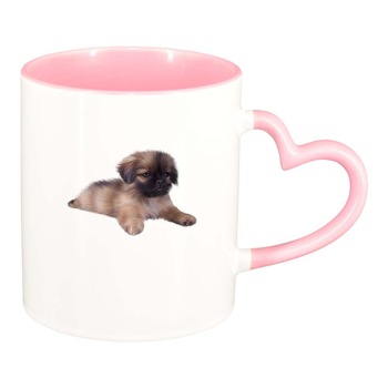 Cana Dog, interior roz, maner inima, 330ml, D355 Cana Dog, interior roz, maner inima, 330ml, D355