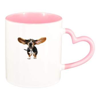 Cana Dog, interior roz, maner inima, 330ml, D358 Cana Dog, interior roz, maner inima, 330ml, D358