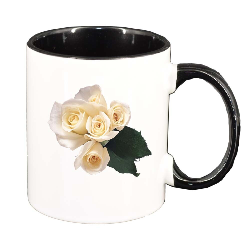 Cana Rose, interior negru, 330ml, D360