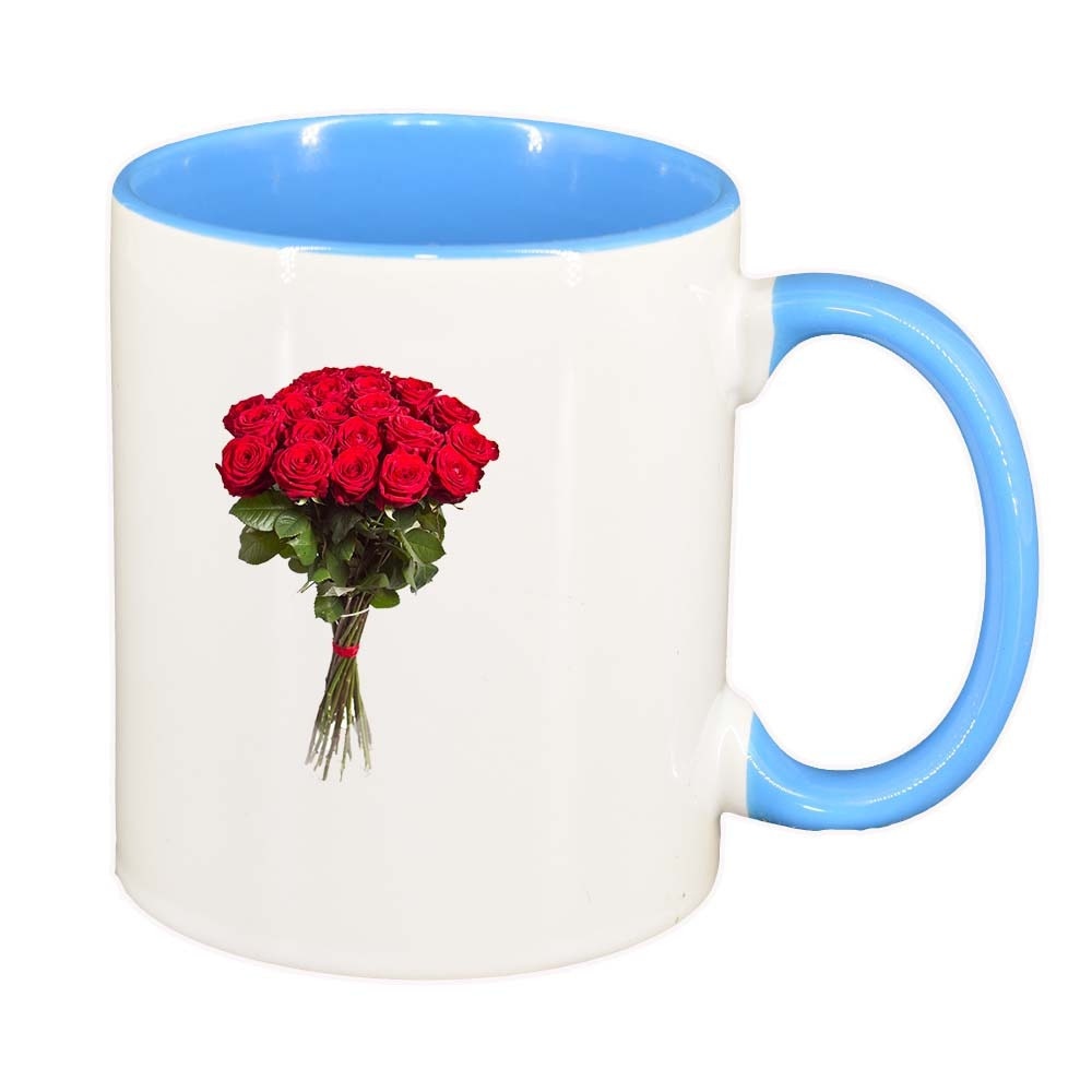 Cana Rose, interior albastru, 330ml, D363