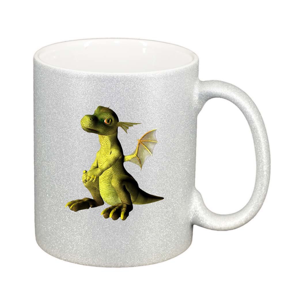 Cana Dragon, argintiu sidefata glitter, 330ml, D367