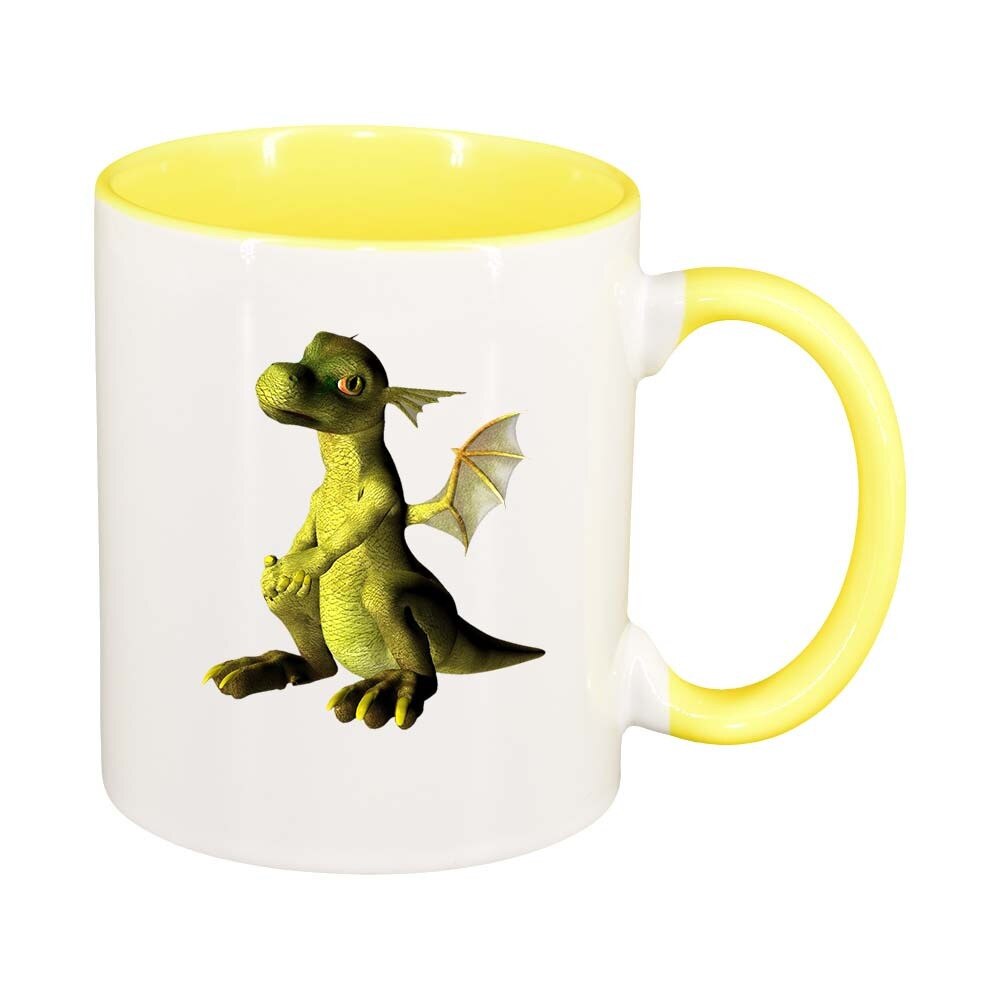 Cana Dragon, interior galben, 330ml, D367