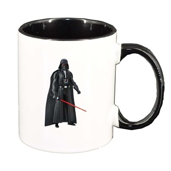Cana Darth Vader, interior negru, 330ml, D366 Cana Darth Vader, interior negru, 330ml, D366