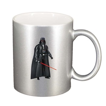 Cana Darth Vader, argintiu sidefata, 330ml, D366 Cana Darth Vader, argintiu sidefata, 330ml, D366