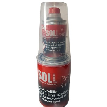 Filler acrilic rapid cu intaritor, SOLL ,1,25L Negru Filler acrilic rapid cu intaritor, SOLL ,1,25L Negru
