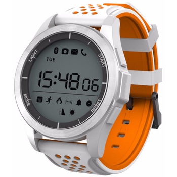 Ceas Smartwatch sport Force M3 ,Conectivitate prin bluetooth, Alerta Sedentarism, Pedometru, Barometru, Cronometru, Rezistent la apa, Display OLED, Barometru, Vibratie, Culoare portocaliu-alb Ceas Smartwatch sport Force M3 ,Conectivitate prin bluetooth, Alerta Sedentarism, Pedometru, Barometru, Cronometru, Rezistent la apa, Display OLED, Barometru, Vibratie, Culoare portocaliu-alb