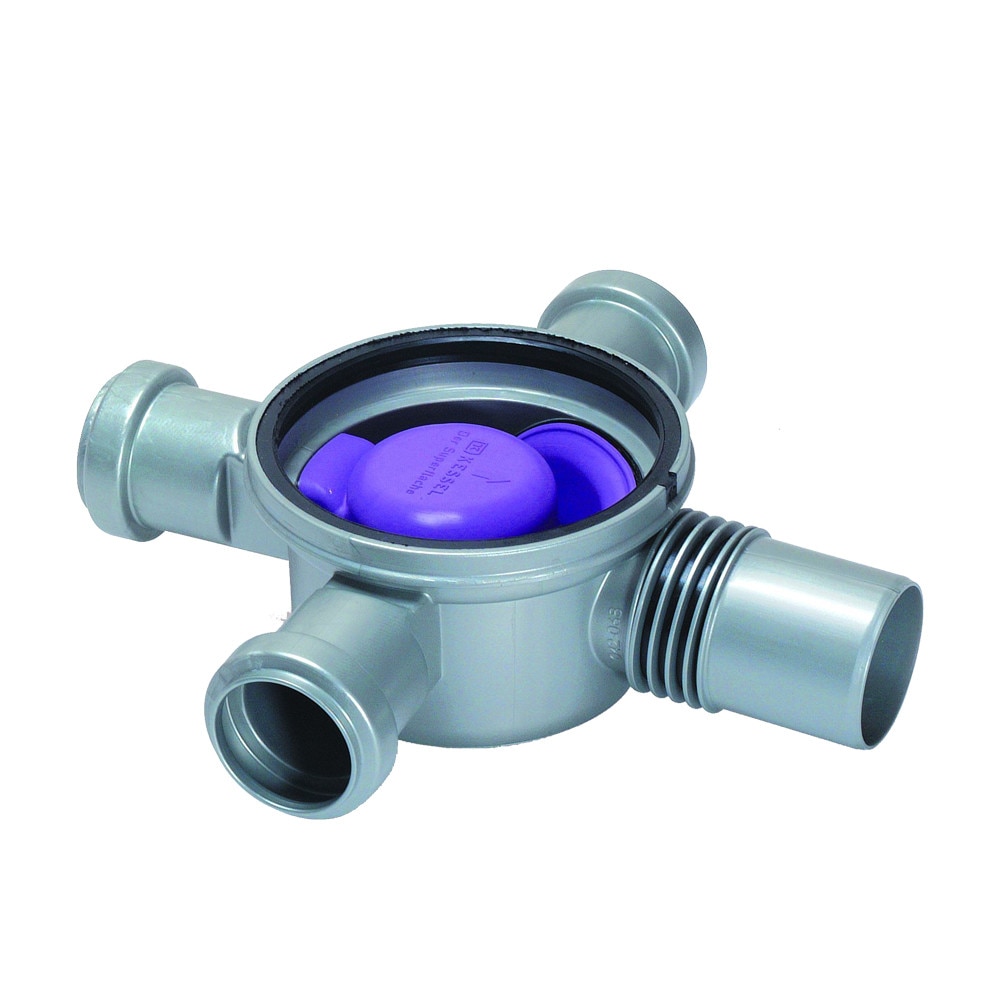 Corp de sifon cu evacuare laterala DN50, cu 3 intrare DN40, 42703, KESSEL