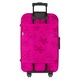 Troler Roz cu Flori Lumi LUXURY®, special pentru aventuri si drumetii, 25,5 L, 55.5x20x37 cm
