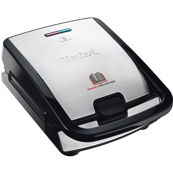 Sandwich-maker Tefal Fast Food Collection SW854D16, 700 W, Inox/Negru Sandwich-maker Tefal Fast Food Collection SW854D16, 700 W, Inox/Negru