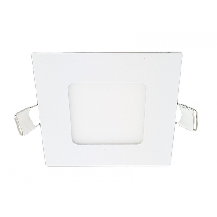 Spot Led Slim Patrat 120x120mm, 6W=40W, 6400K, lumina rece