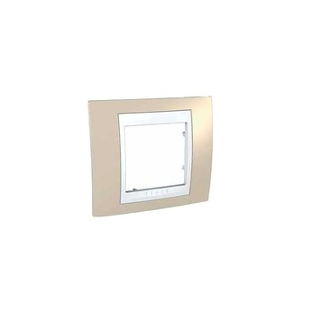 Rama Schneider Electric, 1 post, nisipiu/alb Rama Schneider Electric, 1 post, nisipiu/alb