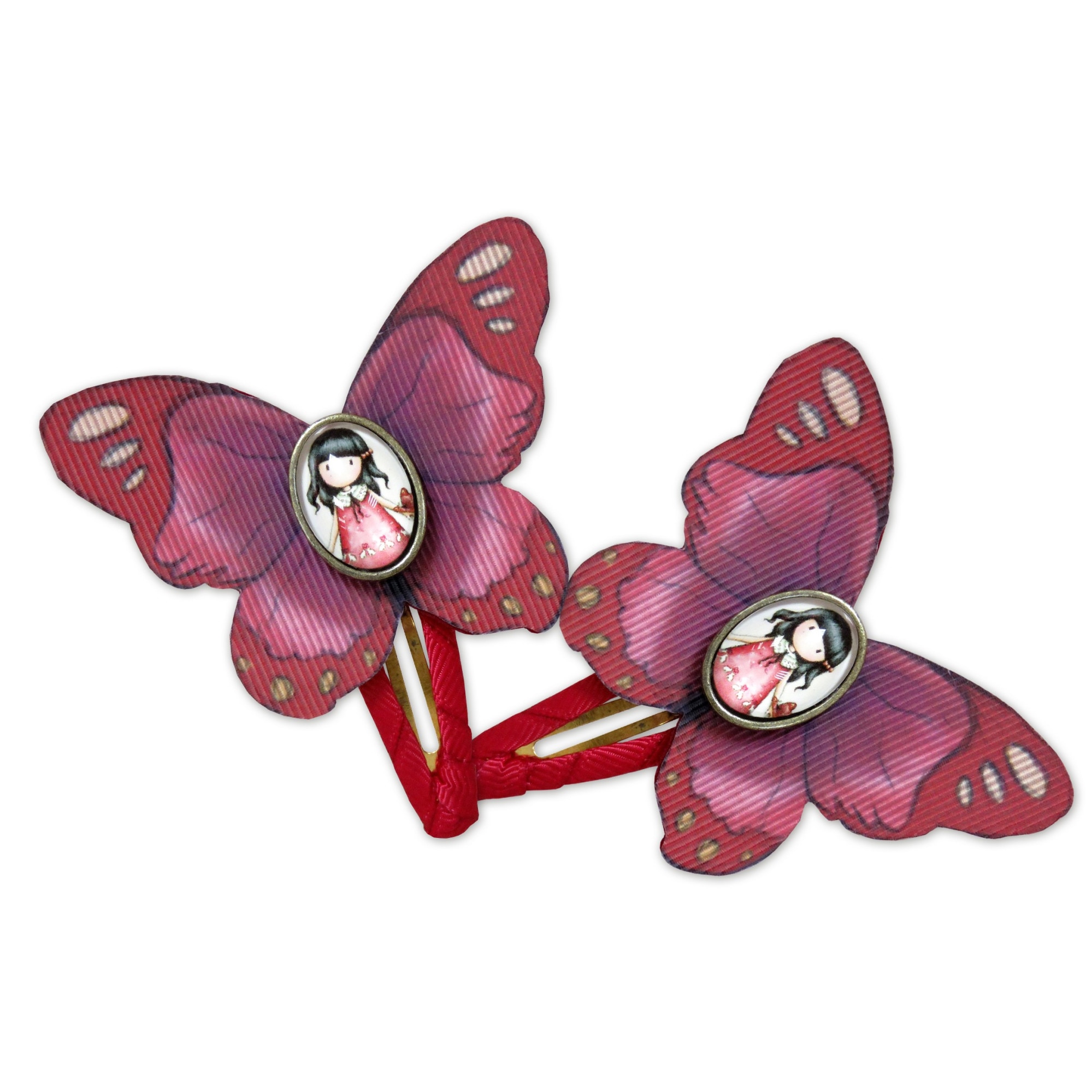 Set doua agrafe pentru par Gorjuss - Time to Fly