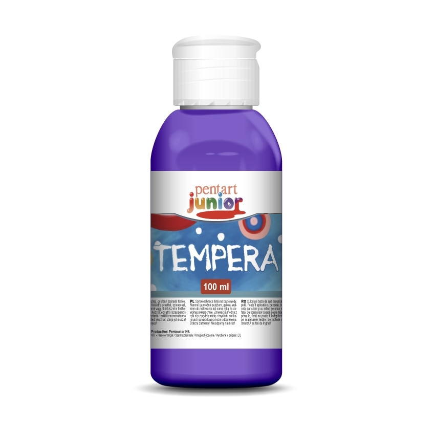 Vopsea tempera pe baza de apa Pentart junior - violet, 100 ml
