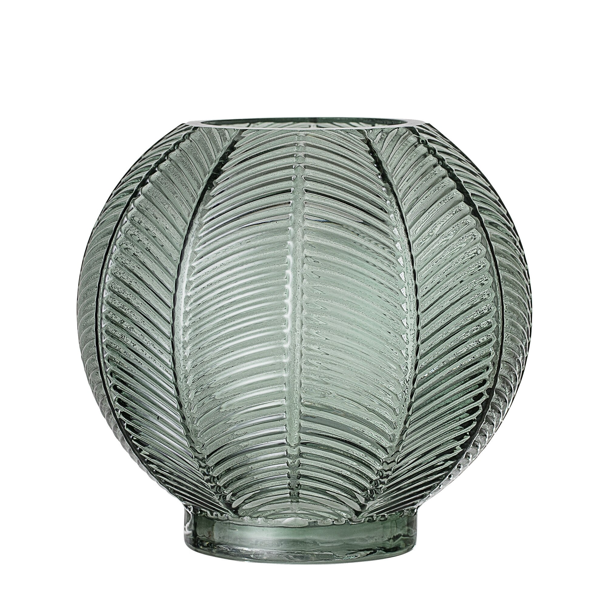 Vaza sticla, Bloomingville, 14x15 cm, verde